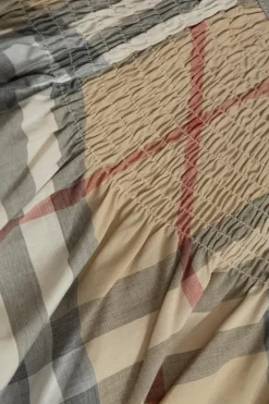 Burberry Kids beżowy Sukienka ze wzorem w kratę