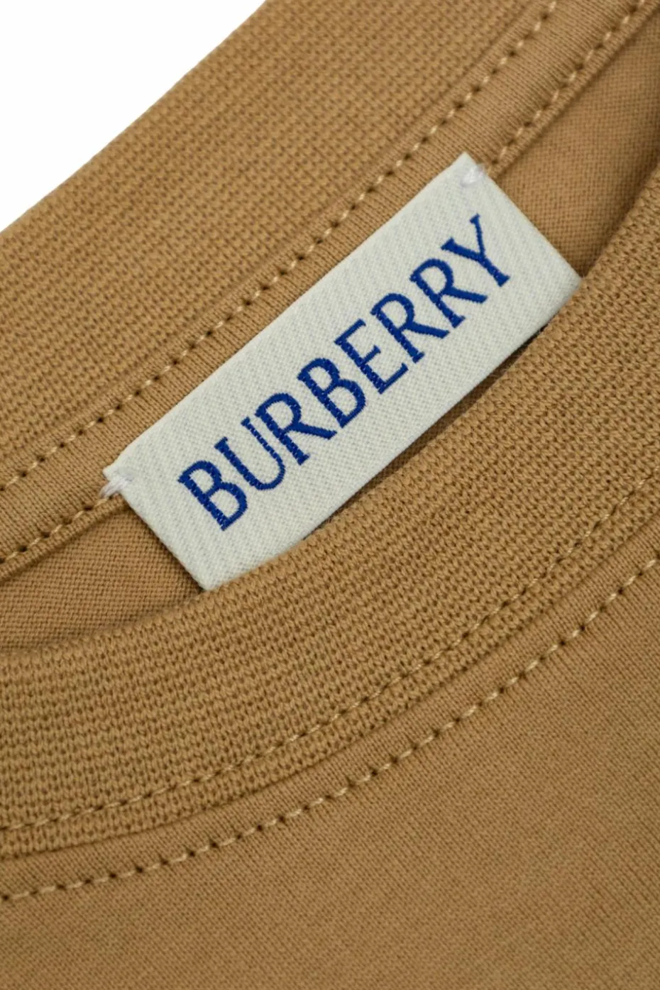 Burberry Kids beżowy T-shirt z kolorowym nadrukiem