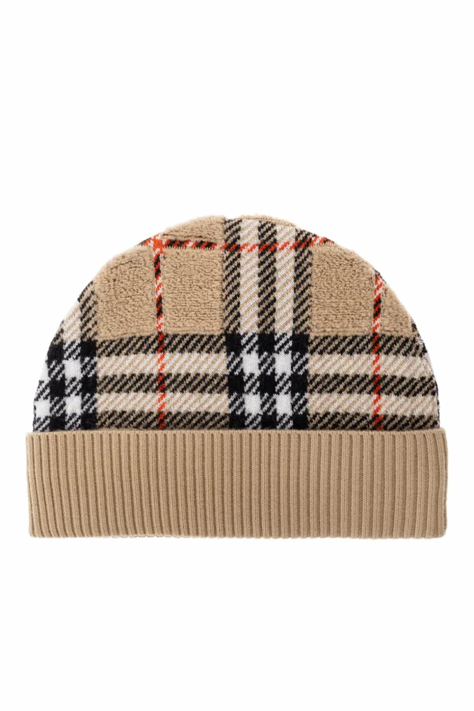 Burberry Kids beżowy Wełniana czapka