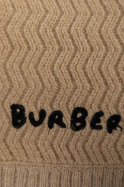 Burberry Kids beżowy Wełniany szal