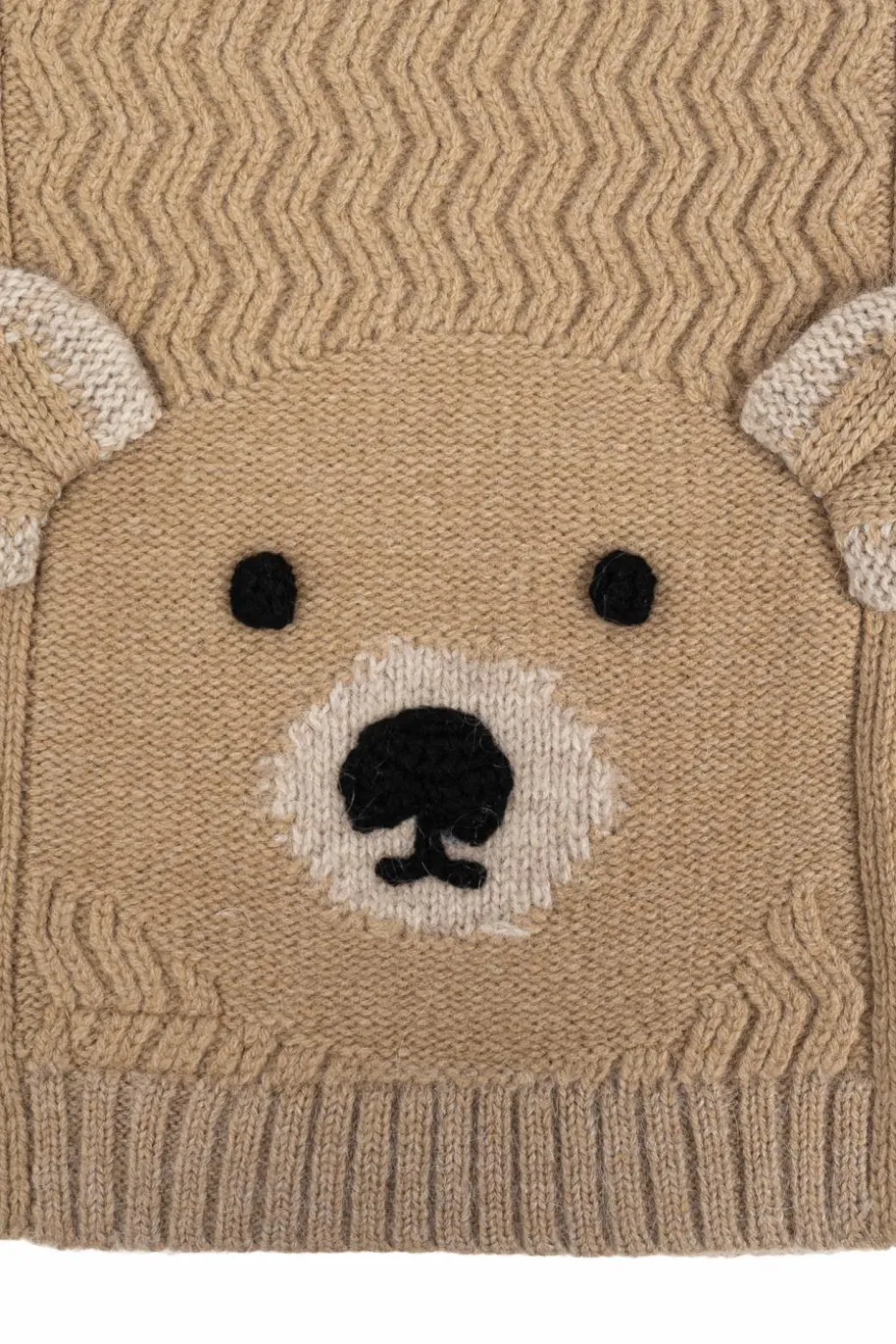Burberry Kids beżowy Wełniany szal