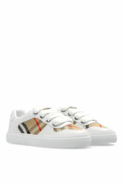 Burberry Kids BIAŁY Buty sportowe ze wzorem w kratę