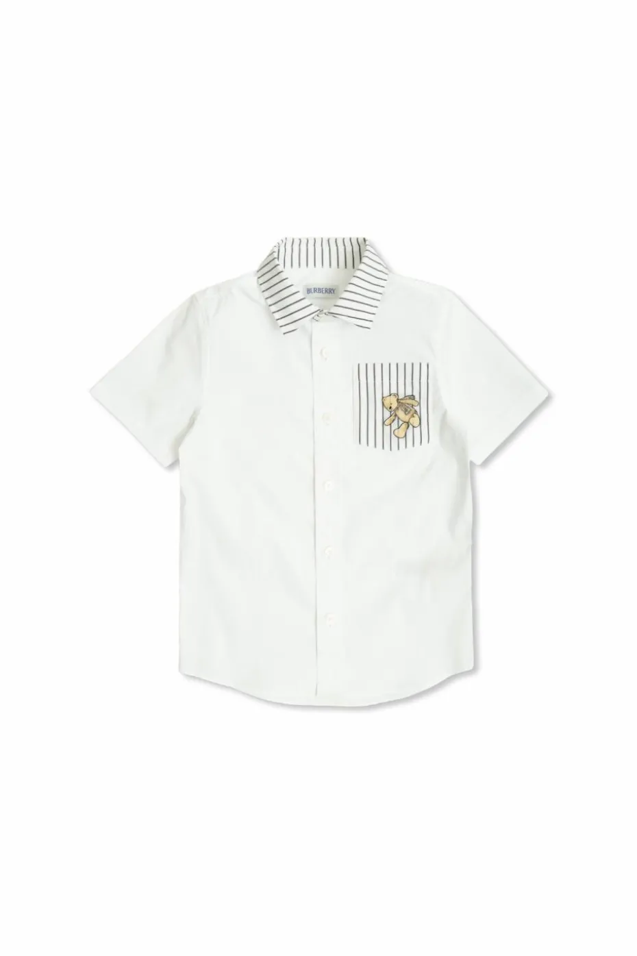 Burberry Kids BIAŁY Koszula z kieszenią