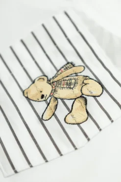 Burberry Kids BIAŁY Koszula z kieszenią
