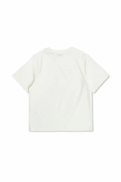 Burberry Kids BIAŁY T-shirt z kolorowym nadrukiem