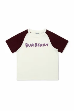 Burberry Kids BIAŁY T-shirt z logo