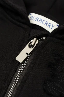 Burberry Kids CZARNY Bluza z kapturem