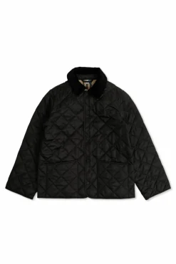 Burberry Kids CZARNY Pikowana kurtka
