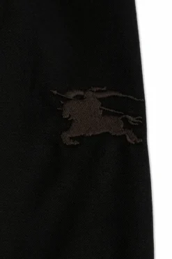 Burberry Kids CZARNY Spodnie z logo