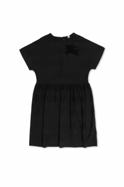 Burberry Kids CZARNY Sukienka ze wzorem w pasy