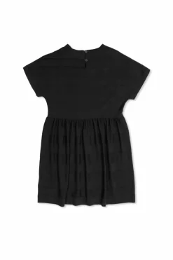 Burberry Kids CZARNY Sukienka ze wzorem w pasy