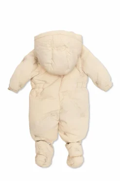 Burberry Kids kremowy Kombinezon z logo