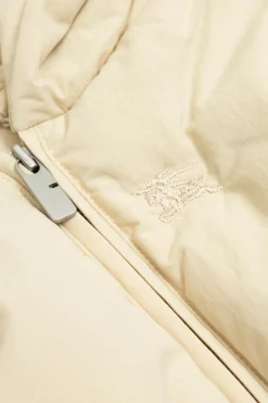 Burberry Kids kremowy Puchowa kurtka
