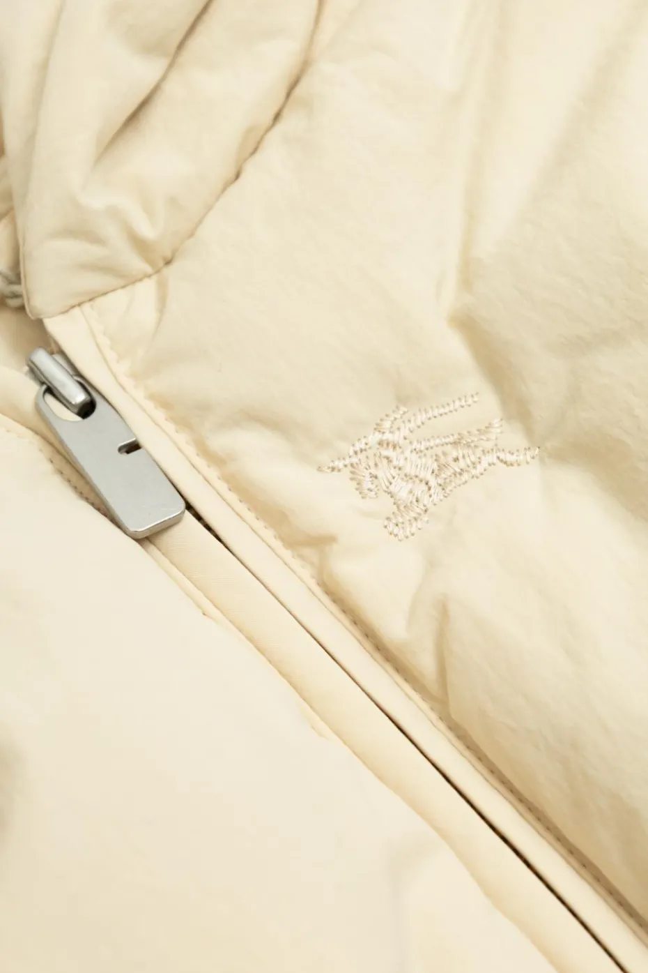Burberry Kids kremowy Puchowa kurtka