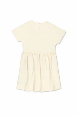 Burberry Kids kremowy Sukienka ze wzorem w pasy