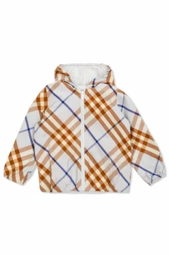 Burberry Kids MULTIKOLOR Dwustronna kurtka z kapturem.