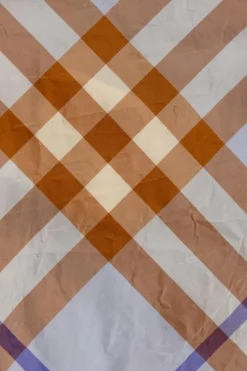 Burberry Kids MULTIKOLOR Jedwabny top ze wzorem w kratę