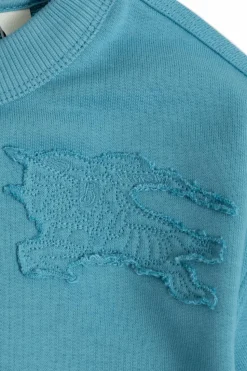 Burberry Kids NIEBIESKI Bluza z naszywką w kształcie logo