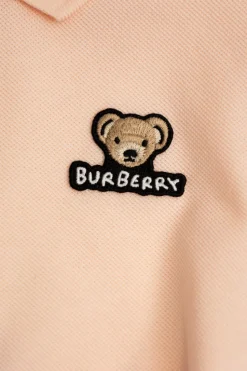 Burberry Kids RÓŻOWY Sukienka z naszywką