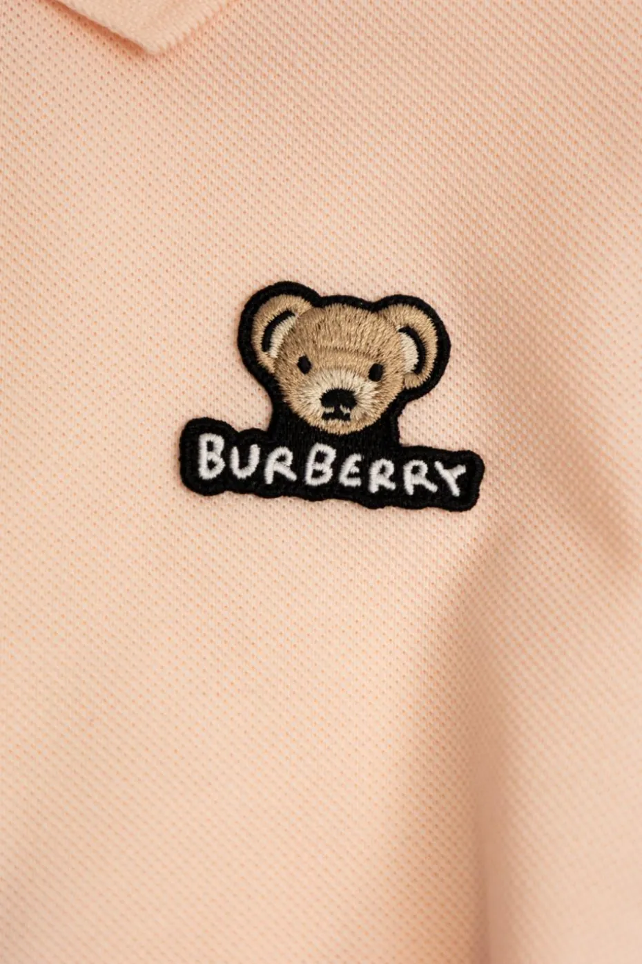 Burberry Kids RÓŻOWY Sukienka z naszywką