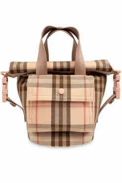 Burberry Kids RÓŻOWY Torba z wzorem w kratę