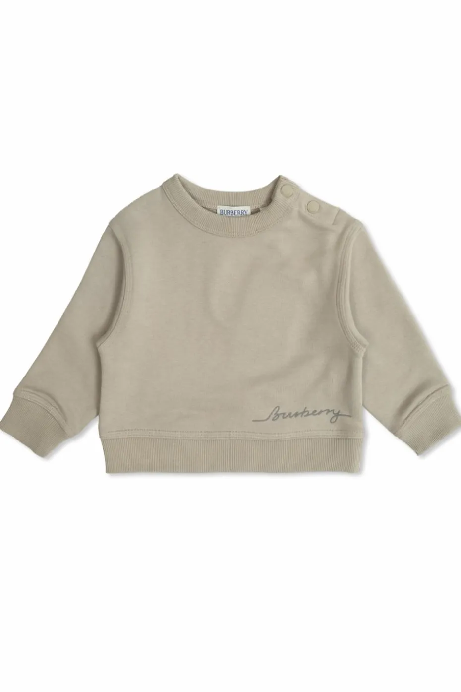 Burberry Kids SZARY Bawełniana bluza z logo