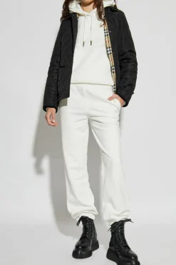 Burberry kremowy Bluza z logo