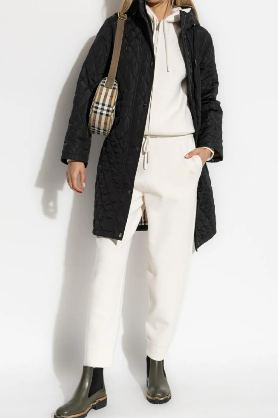 Burberry kremowy Kaszmirowa bluza