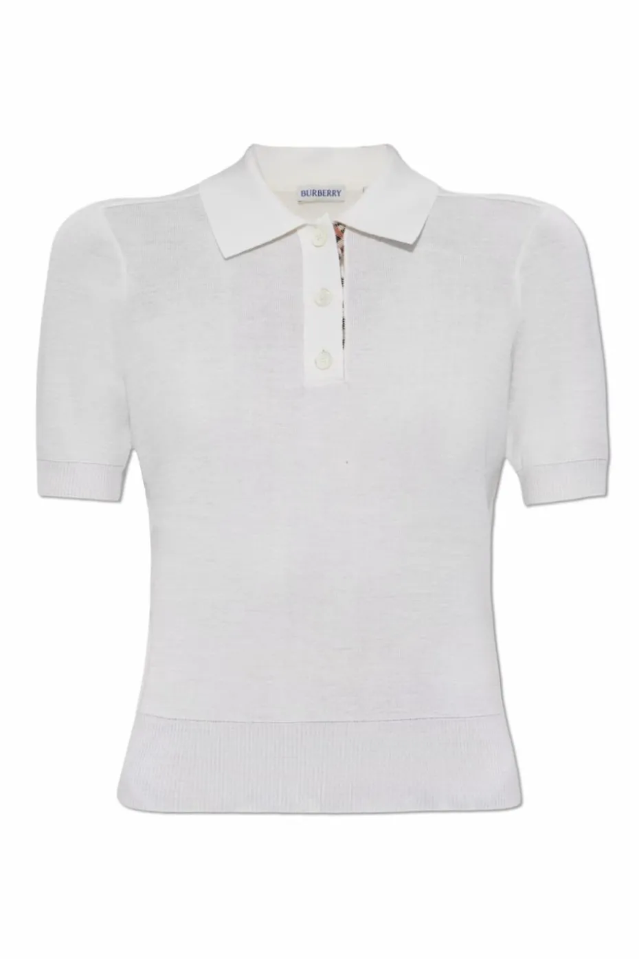 Burberry kremowy Wełniane polo