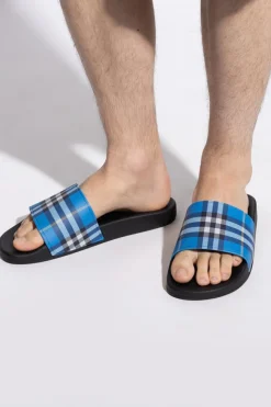 Burberry NIEBIESKI Gumowe klapki