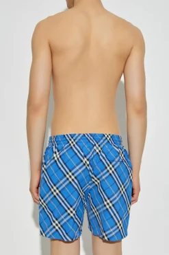Burberry NIEBIESKI Szorty kąpielowe `Check`