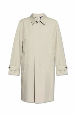 Burberry SZARY Bawełniany płaszcz