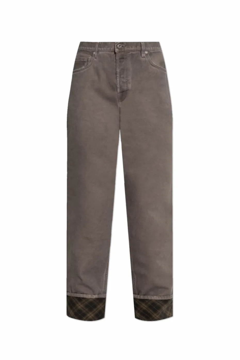 Burberry SZARY Jeansy z prostymi nogawkami