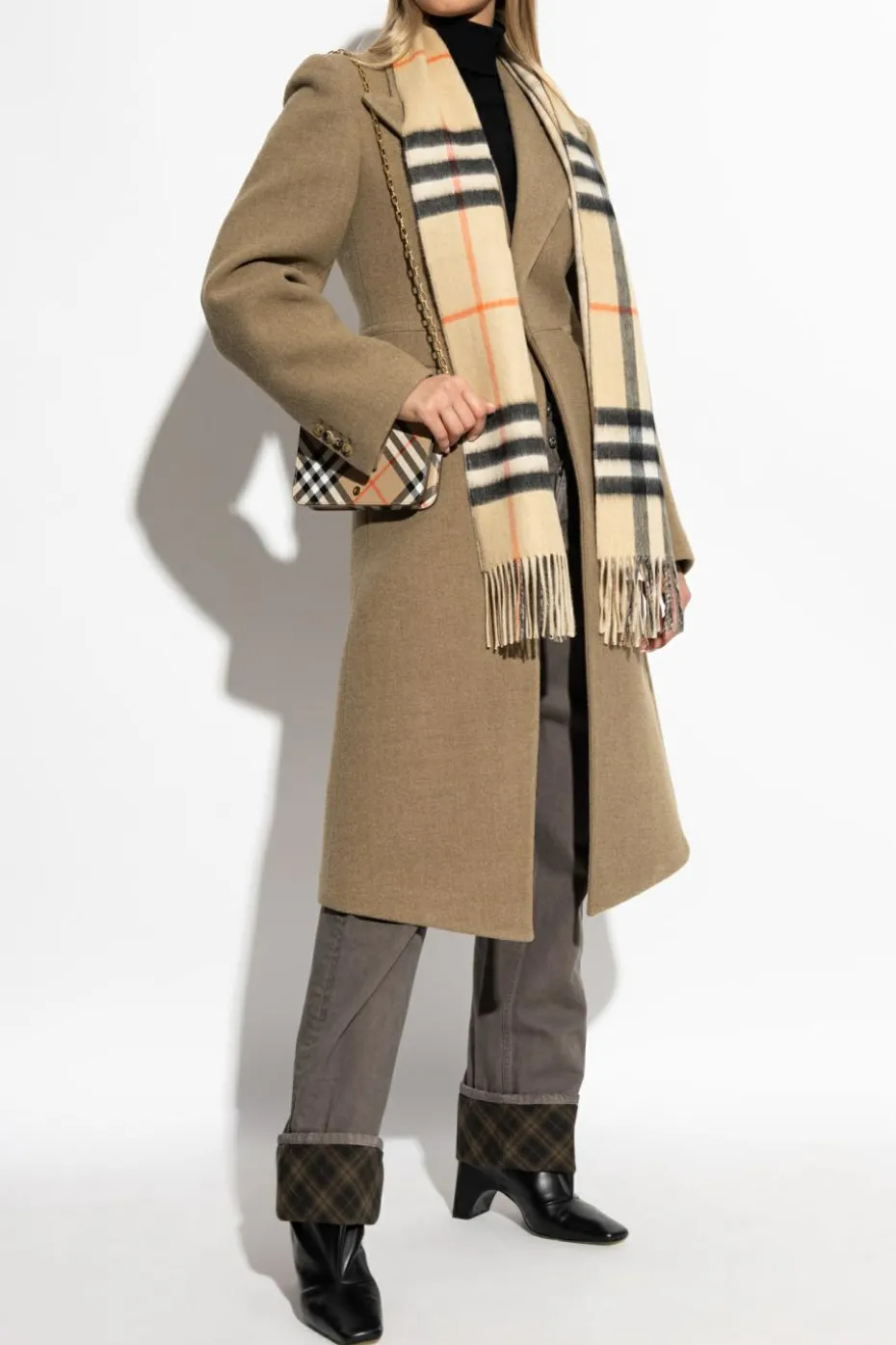 Burberry SZARY Jeansy z prostymi nogawkami