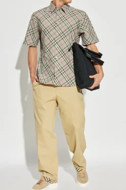 Burberry SZARY Koszula ze wzorem w kratę