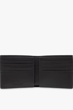 Burberry SZARY Składany portfel z logo