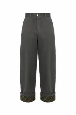 Burberry SZARY Spodnie z logo