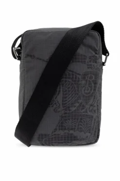 Burberry SZARY Torba na ramię z logo