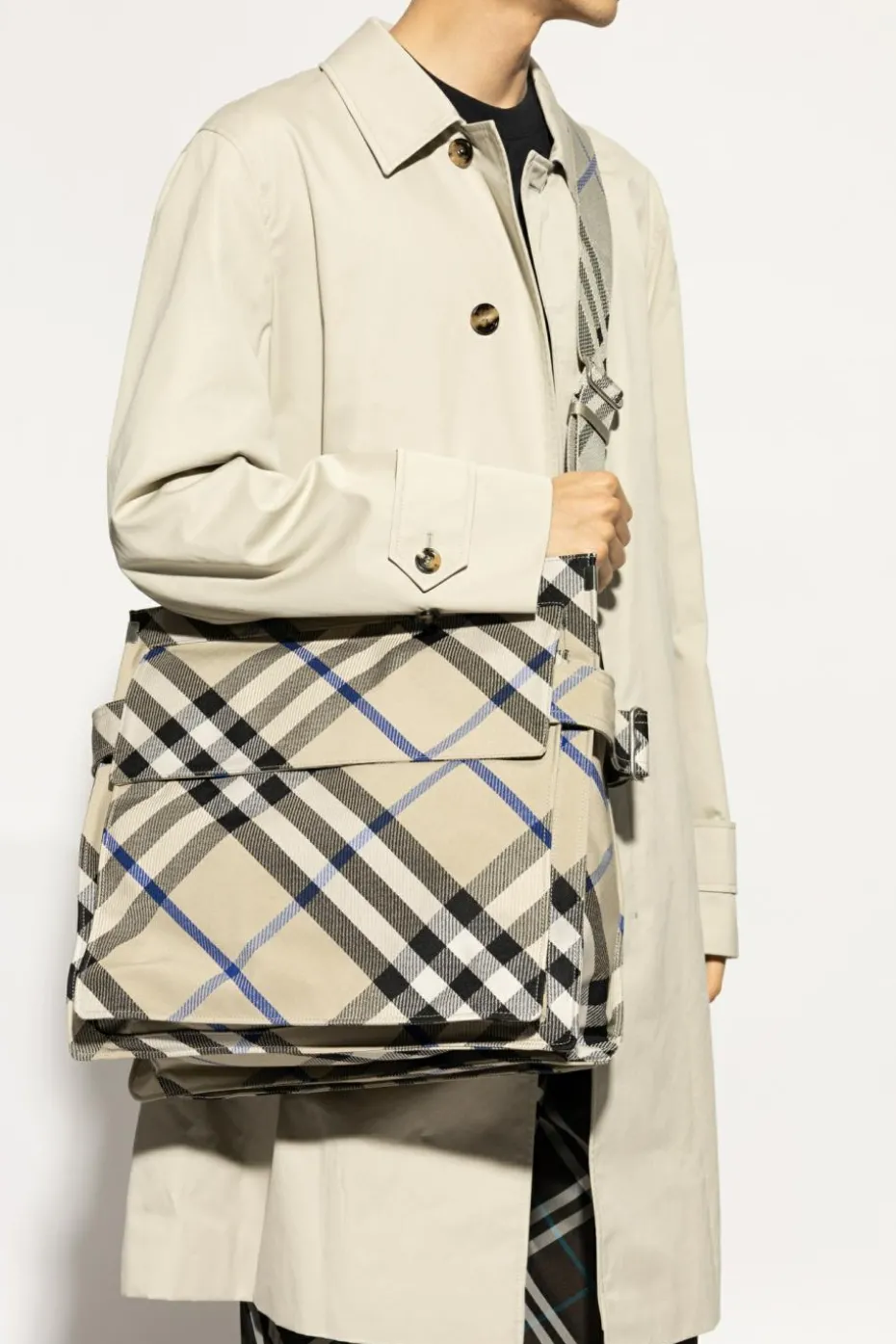 Burberry SZARY Torba typu `shopper`