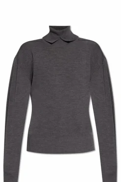 Burberry SZARY Wełniany golf