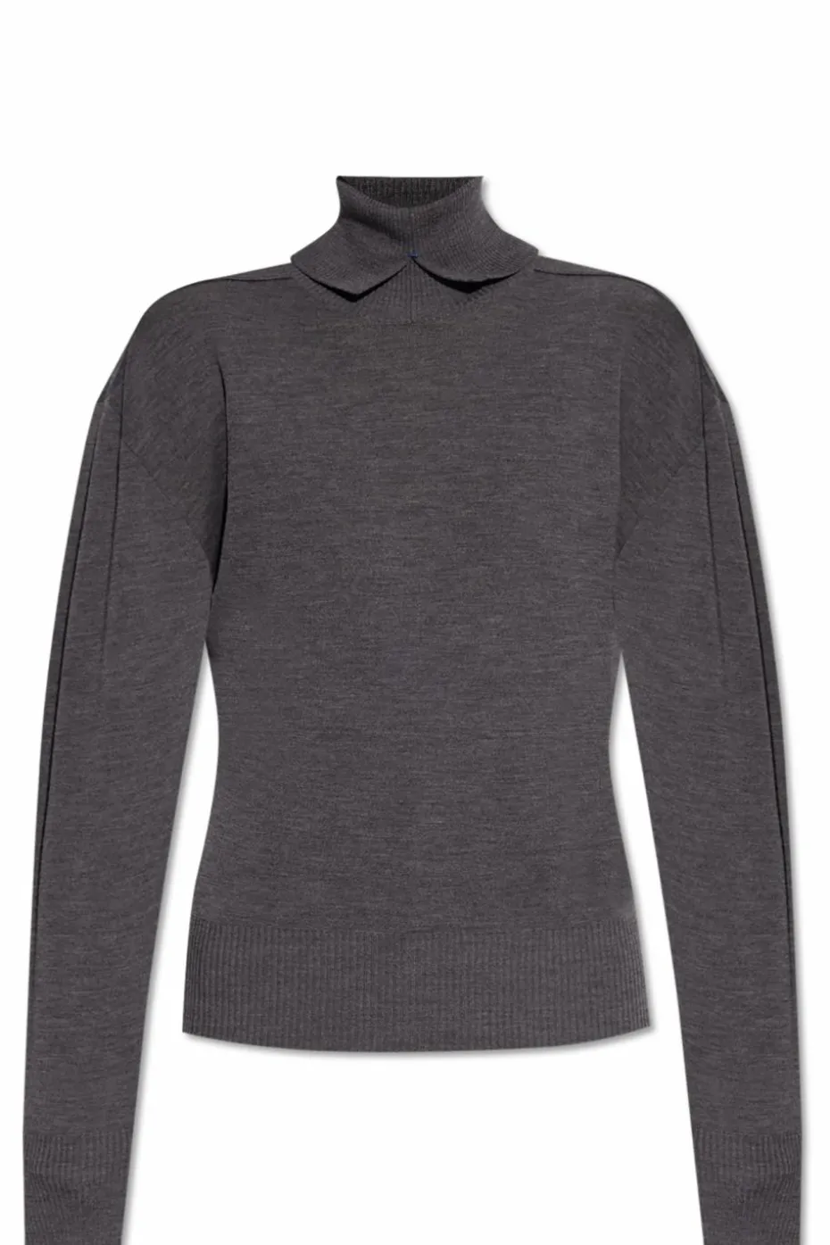 Burberry SZARY Wełniany golf