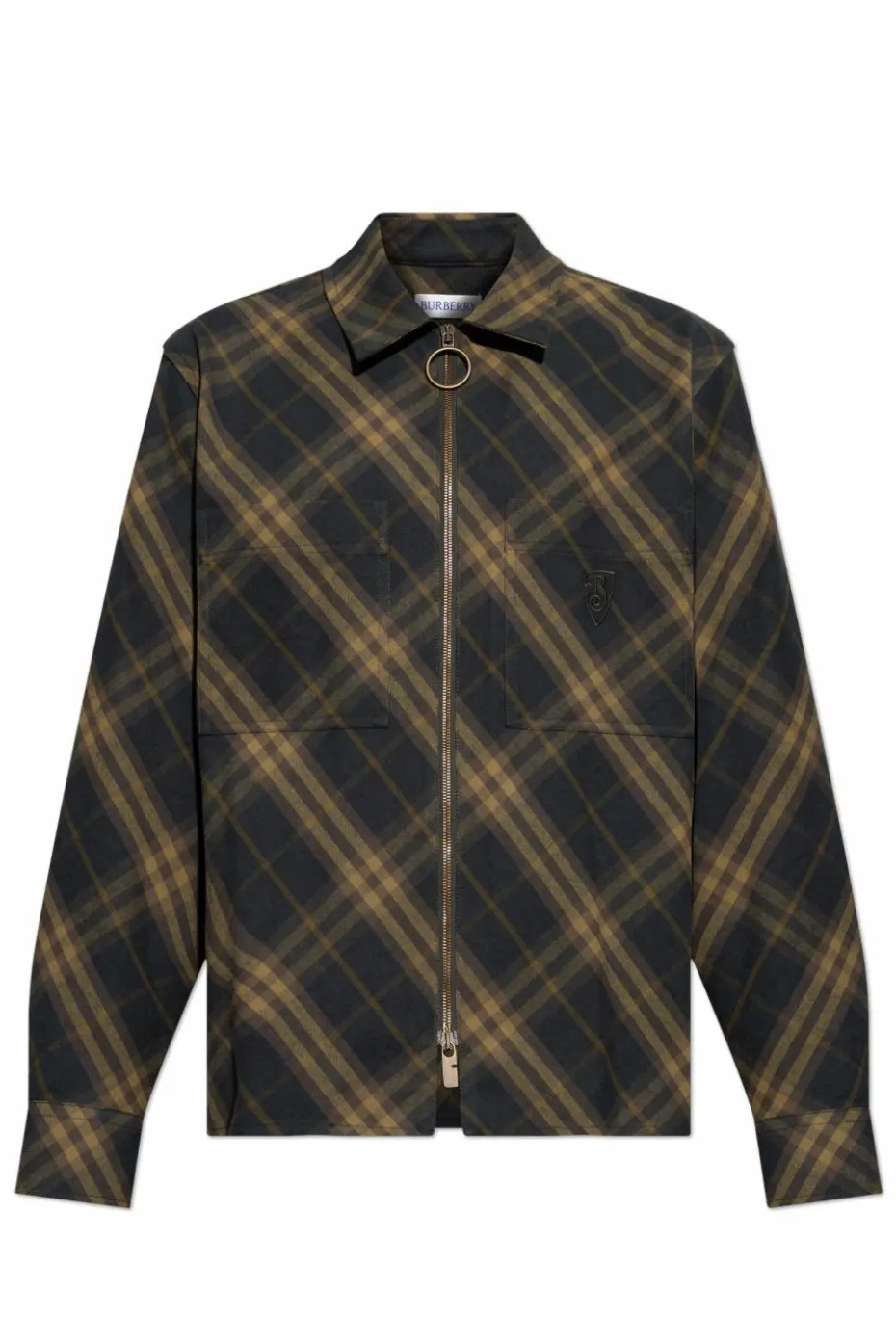Burberry ZIELONY Koszula w kratę