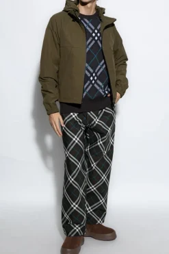 Burberry ZIELONY Kurtka z kapturem