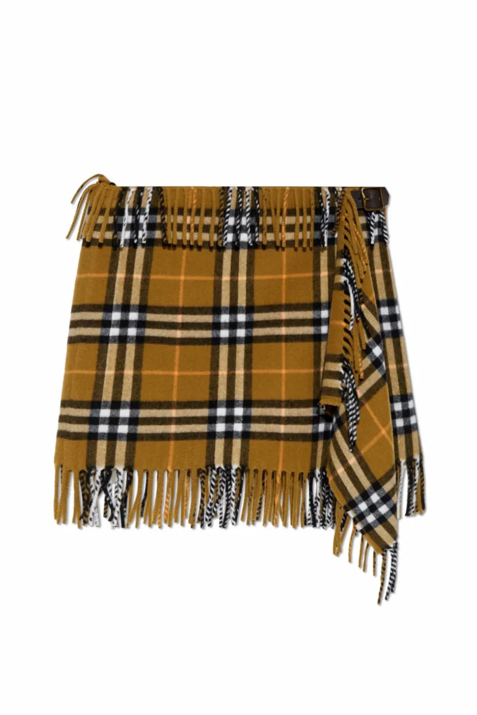 Burberry ZIELONY Spódnica ze wzorem w kratę