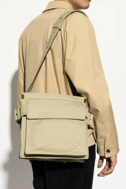 Burberry ZIELONY Torba na ramię z logo