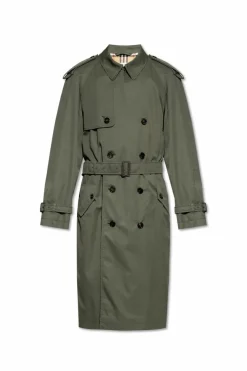 Burberry ZIELONY Trencz `Highbury`