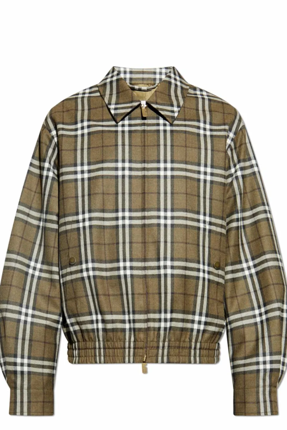 Burberry ZIELONY Wełniana kurtka