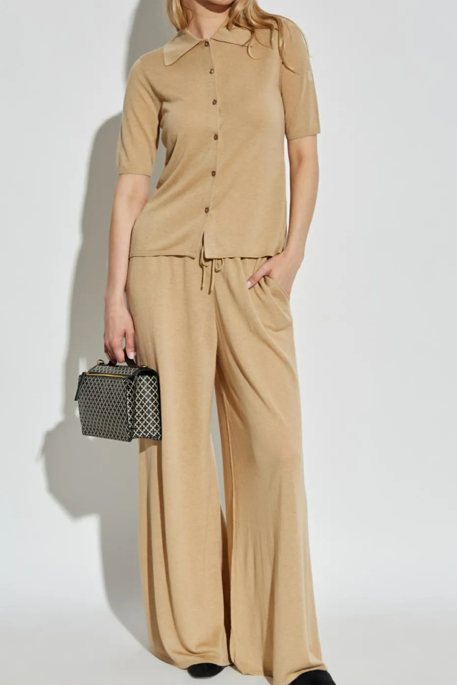 By Malene Birger beżowy Spodnie `Piscata`