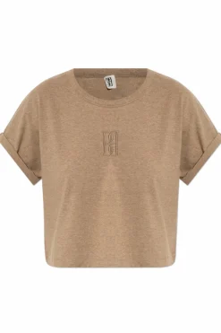 By Malene Birger beżowy T-shirt `Hedalia`