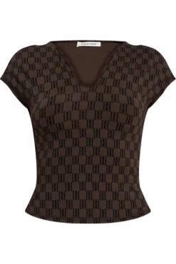 By Malene Birger BRĄZOWY Top `Venazia`
